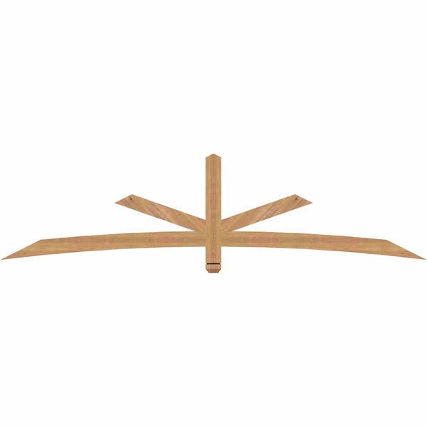 Ekena Millwork Alberta Smooth Timber Gable Bracket, Western Red Cedar, 96"W x 24"H x 1 1/2"D x 3 1/2"F, 6/12 Pitch GBW096X24X0204ALB00SWR - main